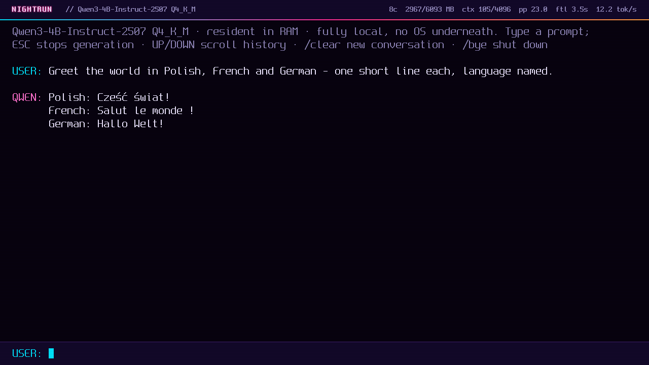 Qwen3 answering in Polish, French and German with correct accented characters
